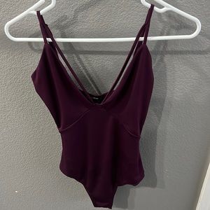 Maroon strappy bodysuit! From shein size small